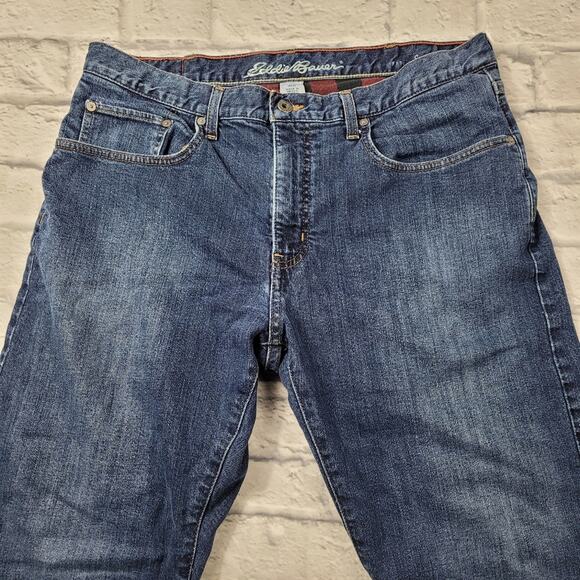 Eddie Bauer Straight Fit Flannel Lined Jeans size 38 - Picture 12 of 16